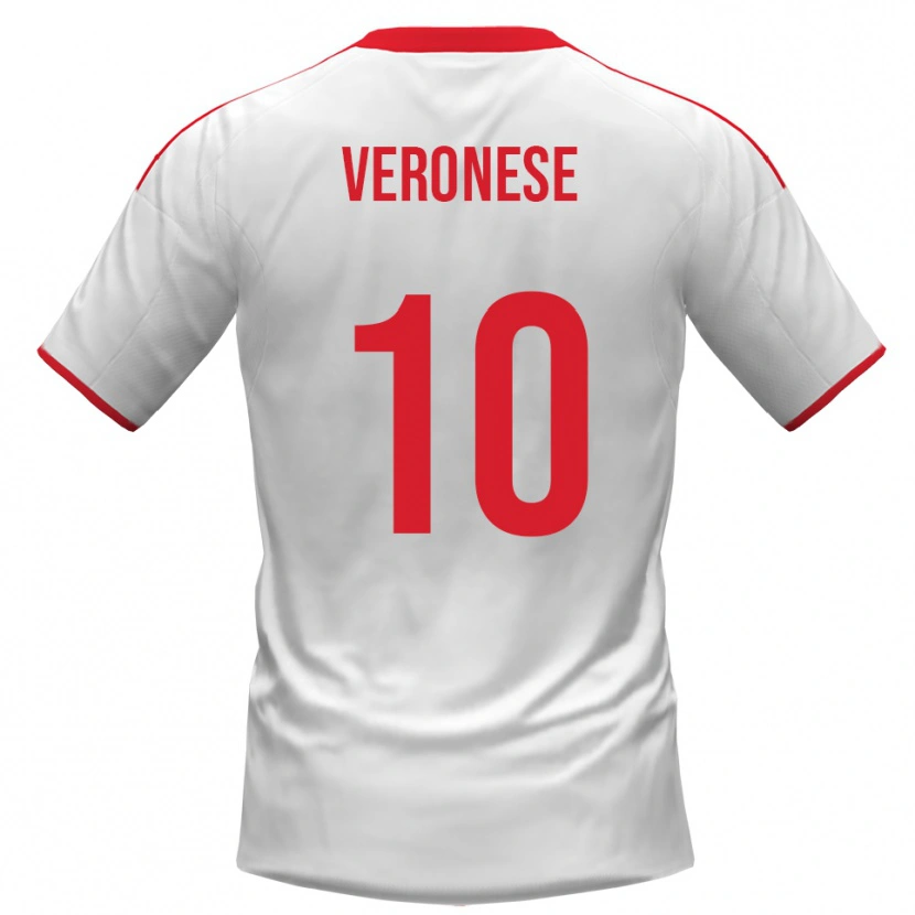 Danxen Herren Filippo Veronese #10 Weiß Rot Heimtrikot Trikot 2025/26 T-Shirt Schweiz