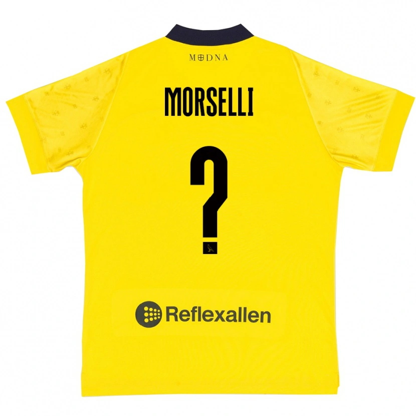 Danxen Herren Gabriele Morselli #0 Gelb Marineblau Heimtrikot Trikot 2025/26 T-Shirt Schweiz