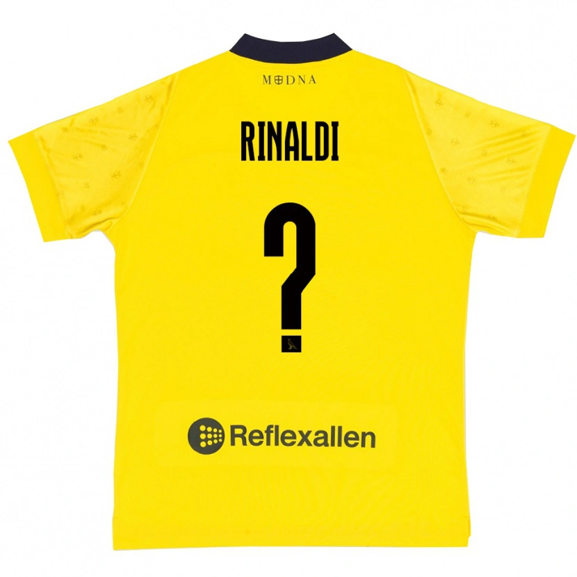 Danxen Herren Joshua Rinaldi #0 Gelb Marineblau Heimtrikot Trikot 2025/26 T-Shirt Schweiz
