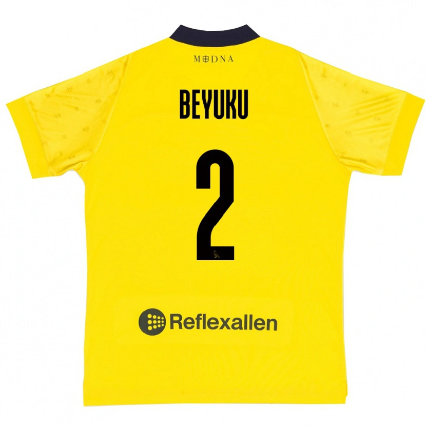 Danxen Herren Gady Beyuku #2 Gelb Marineblau Heimtrikot Trikot 2025/26 T-Shirt Schweiz