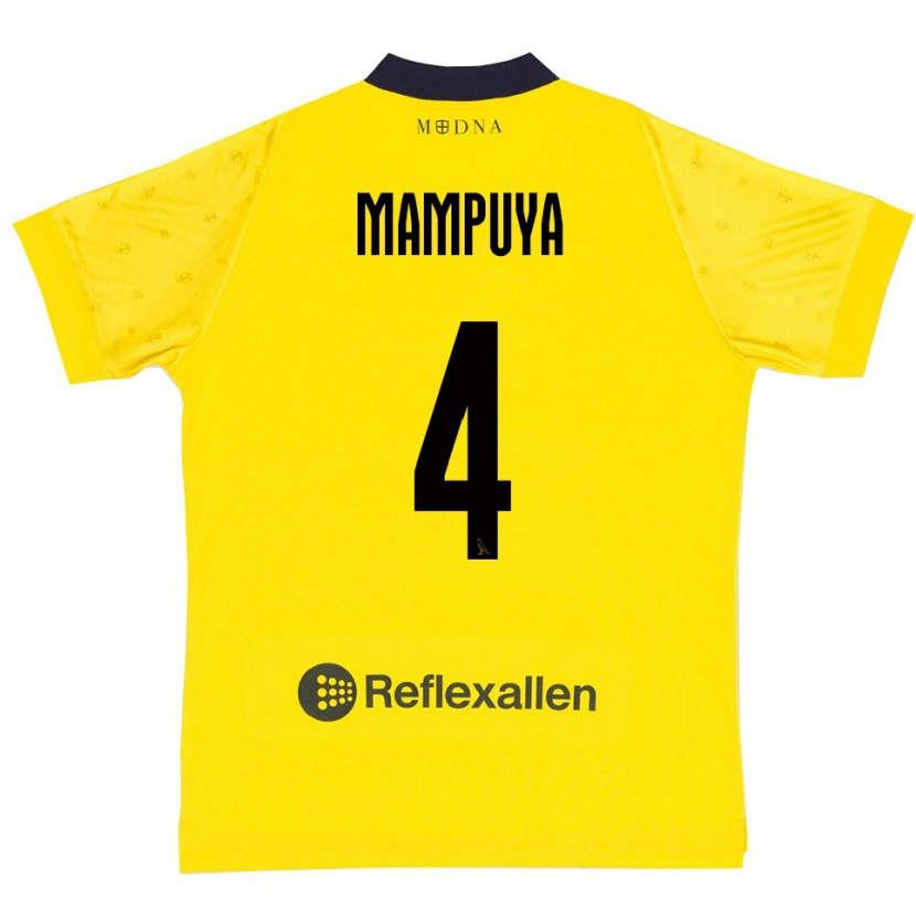 Danxen Herren Donel Mampuya #4 Gelb Marineblau Heimtrikot Trikot 2025/26 T-Shirt Schweiz