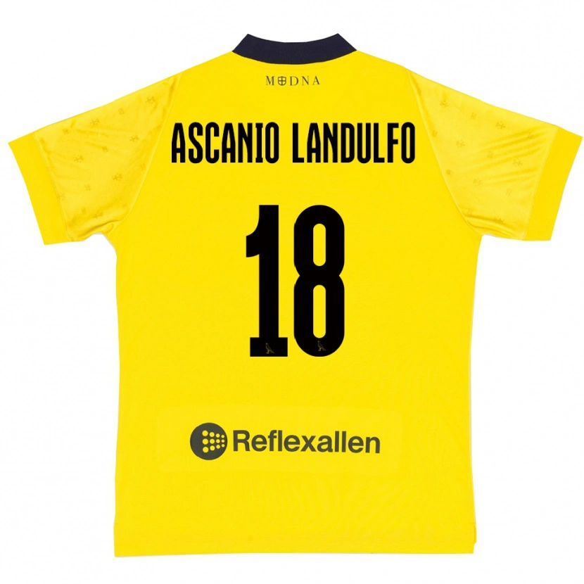 Danxen Herren Gabriele Ascanio Landulfo #18 Gelb Marineblau Heimtrikot Trikot 2025/26 T-Shirt Schweiz