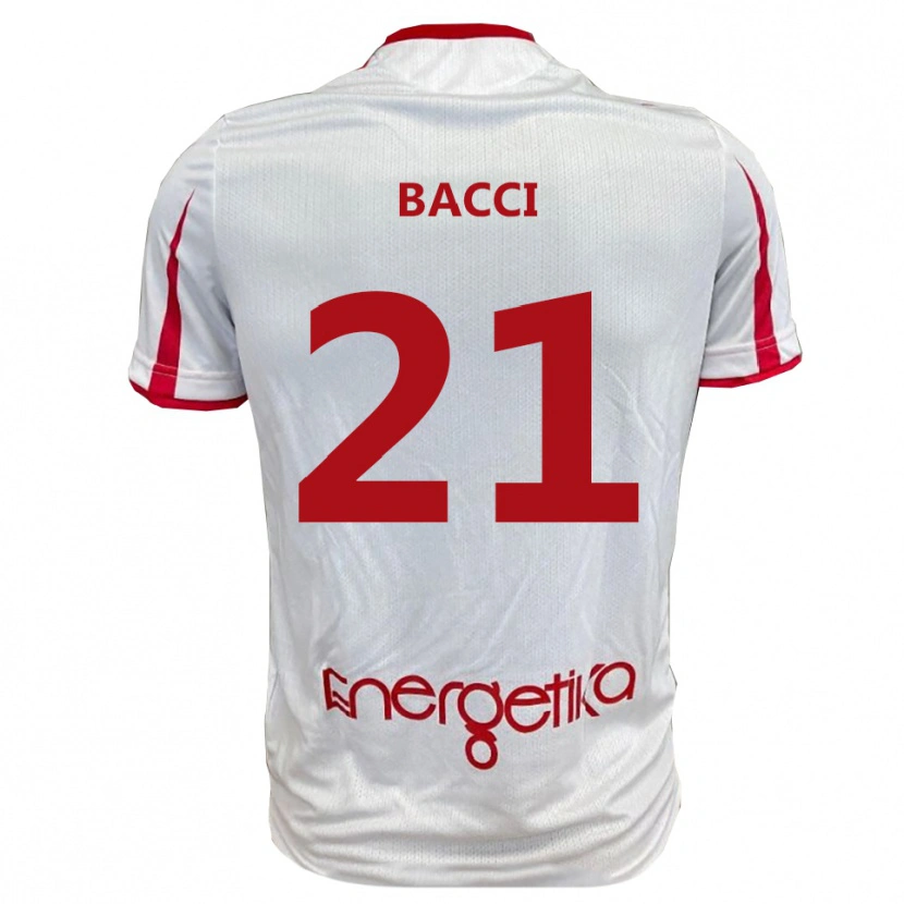 Danxen Herren Jacopo Bacci #21 Weiß Rot Heimtrikot Trikot 2025/26 T-Shirt Schweiz
