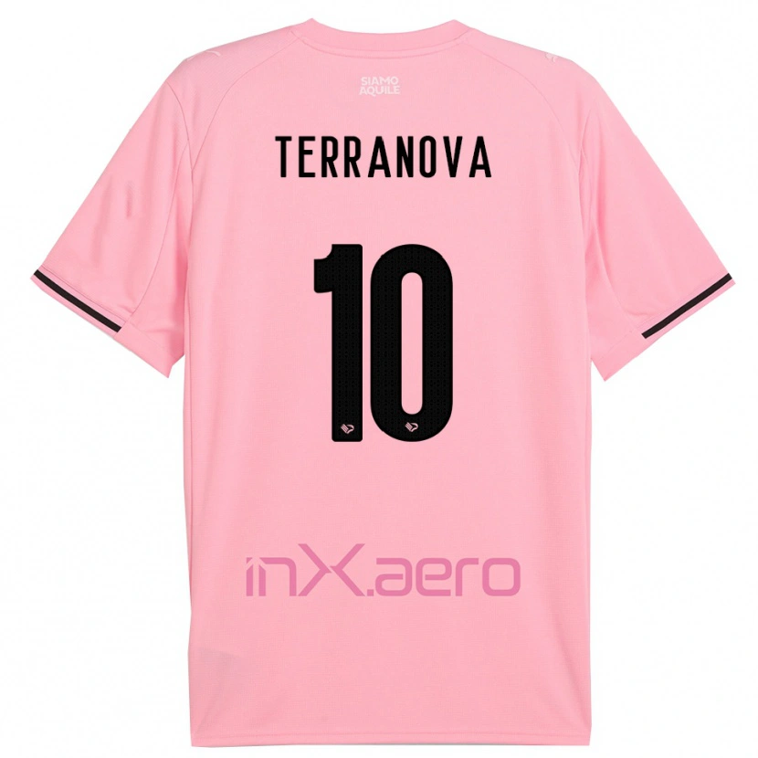Danxen Herren Mattia Terranova #10 Pink Schwarz Heimtrikot Trikot 2025/26 T-Shirt Schweiz