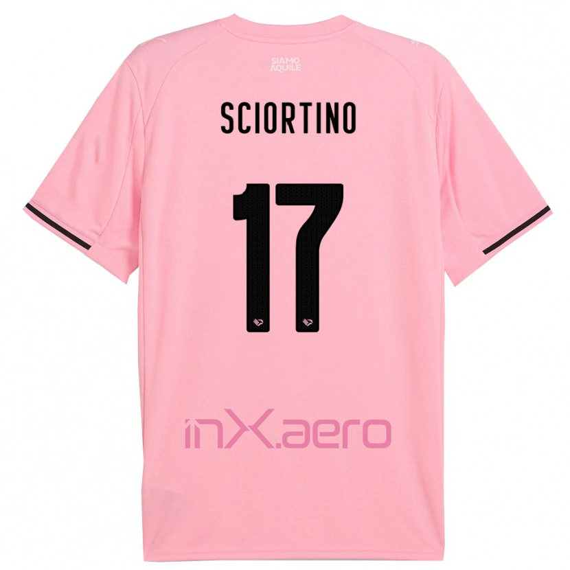Danxen Herren Riccardo Sciortino #17 Pink Schwarz Heimtrikot Trikot 2025/26 T-Shirt Schweiz