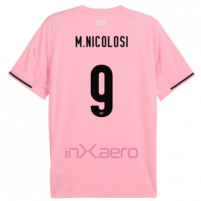 Danxen Herren Maurizio Nicolosi #9 Pink Schwarz Heimtrikot Trikot 2025/26 T-Shirt Schweiz