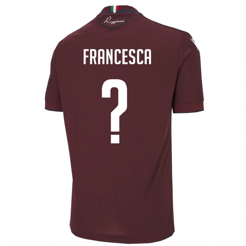 Danxen Herren Lenzini Francesca #0 Burgund Weiß Heimtrikot Trikot 2025/26 T-Shirt Schweiz