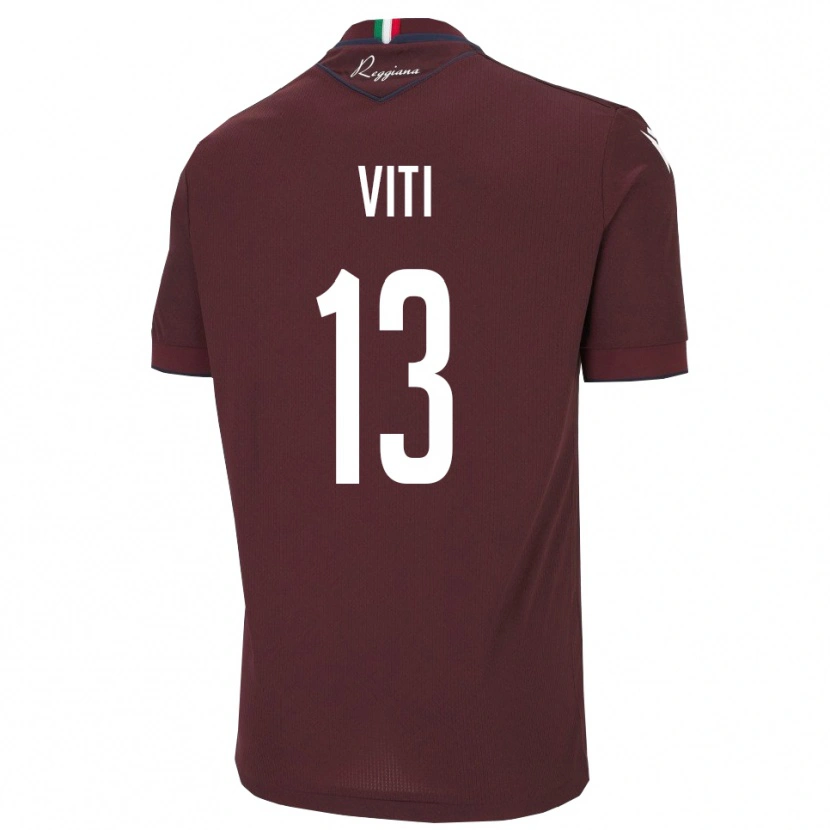 Danxen Herren Jacopo Viti #13 Burgund Weiß Heimtrikot Trikot 2025/26 T-Shirt Schweiz