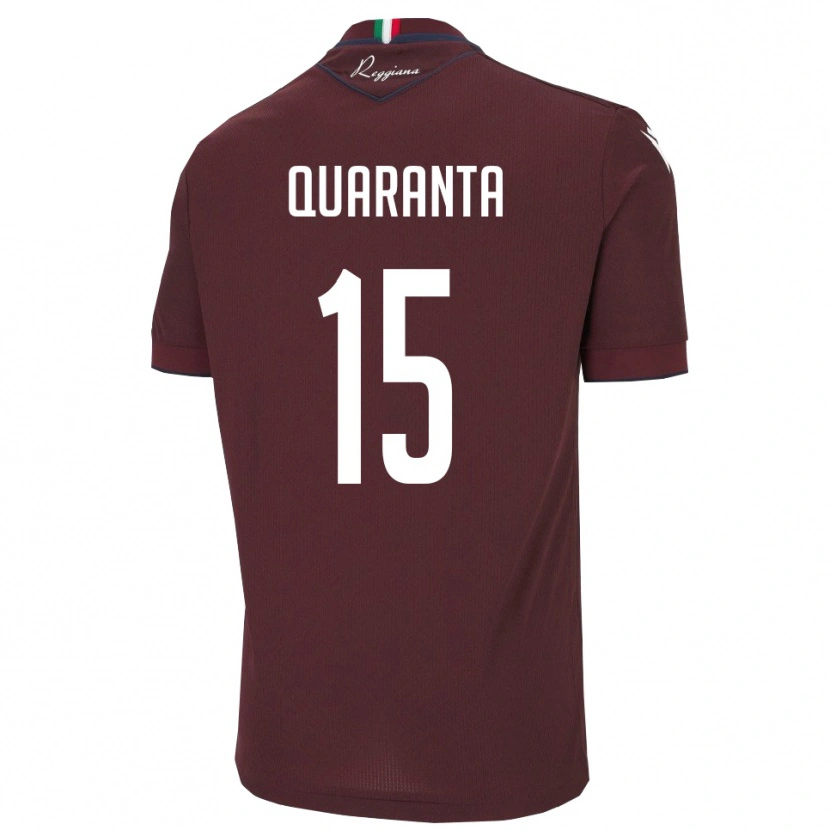 Danxen Herren Danilo Quaranta #15 Burgund Weiß Heimtrikot Trikot 2025/26 T-Shirt Schweiz