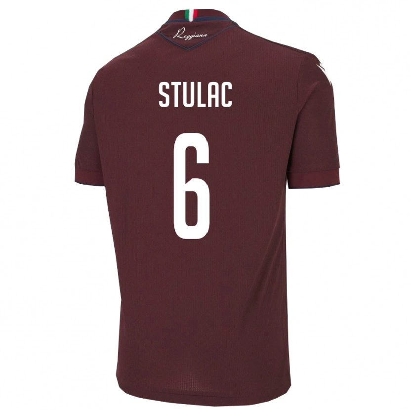 Danxen Herren Leo Stulac #6 Burgund Weiß Heimtrikot Trikot 2025/26 T-Shirt Schweiz