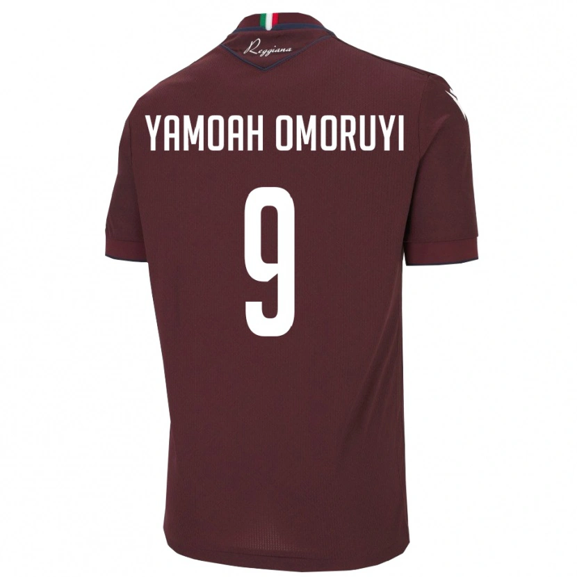 Danxen Herren Jeremiah Yamoah Omoruyi #9 Burgund Weiß Heimtrikot Trikot 2025/26 T-Shirt Schweiz