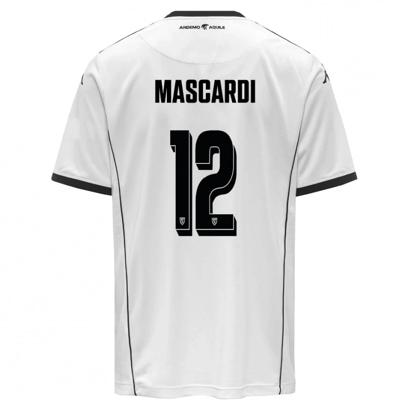 Danxen Herren Diego Mascardi #12 Weiß Schwarz Heimtrikot Trikot 2025/26 T-Shirt Schweiz