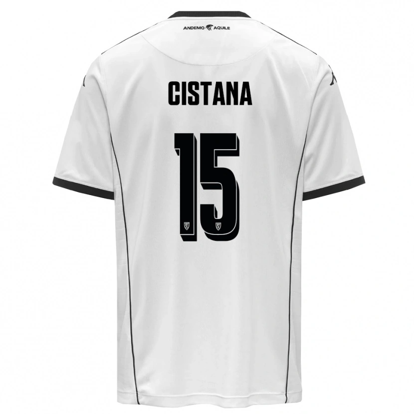 Danxen Herren Andrea Cistana #15 Weiß Schwarz Heimtrikot Trikot 2025/26 T-Shirt Schweiz