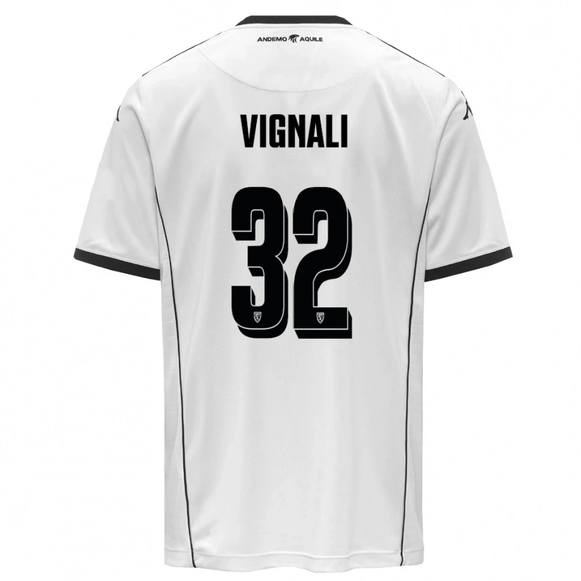 Danxen Herren Luca Vignali #32 Weiß Schwarz Heimtrikot Trikot 2025/26 T-Shirt Schweiz