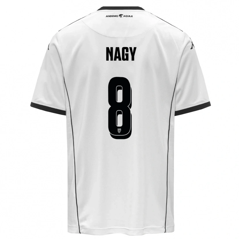 Danxen Herren Ádám Nagy #8 Weiß Schwarz Heimtrikot Trikot 2025/26 T-Shirt Schweiz