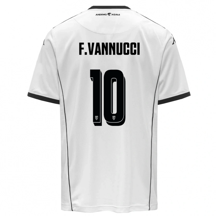 Danxen Herren Federico Vannucci #10 Weiß Schwarz Heimtrikot Trikot 2025/26 T-Shirt Schweiz