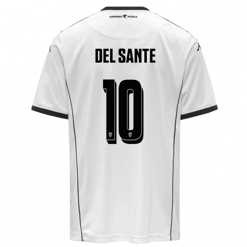 Danxen Herren Davide Del Sante #10 Weiß Schwarz Heimtrikot Trikot 2025/26 T-Shirt Schweiz