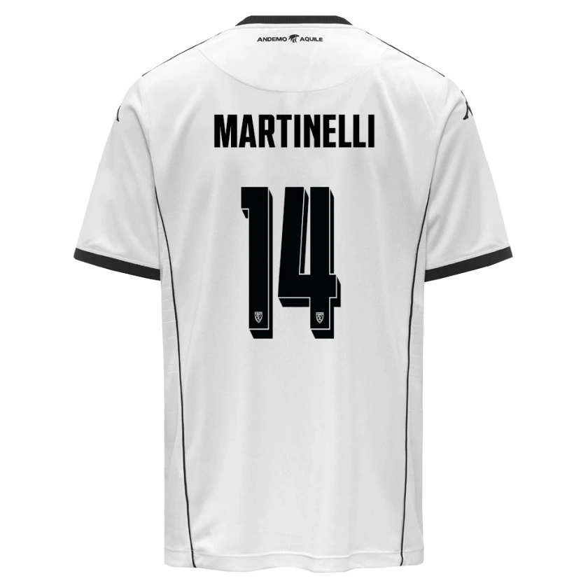 Danxen Herren Nicola Martinelli #14 Weiß Schwarz Heimtrikot Trikot 2025/26 T-Shirt Schweiz