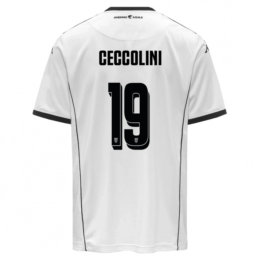 Danxen Herren Jacopo Ceccolini #19 Weiß Schwarz Heimtrikot Trikot 2025/26 T-Shirt Schweiz