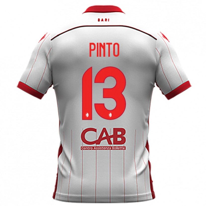 Danxen Herren Francesco Pinto #13 Weiß Rot Heimtrikot Trikot 2025/26 T-Shirt Schweiz