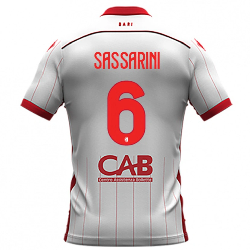Danxen Herren Luca Sassarini #6 Weiß Rot Heimtrikot Trikot 2025/26 T-Shirt Schweiz