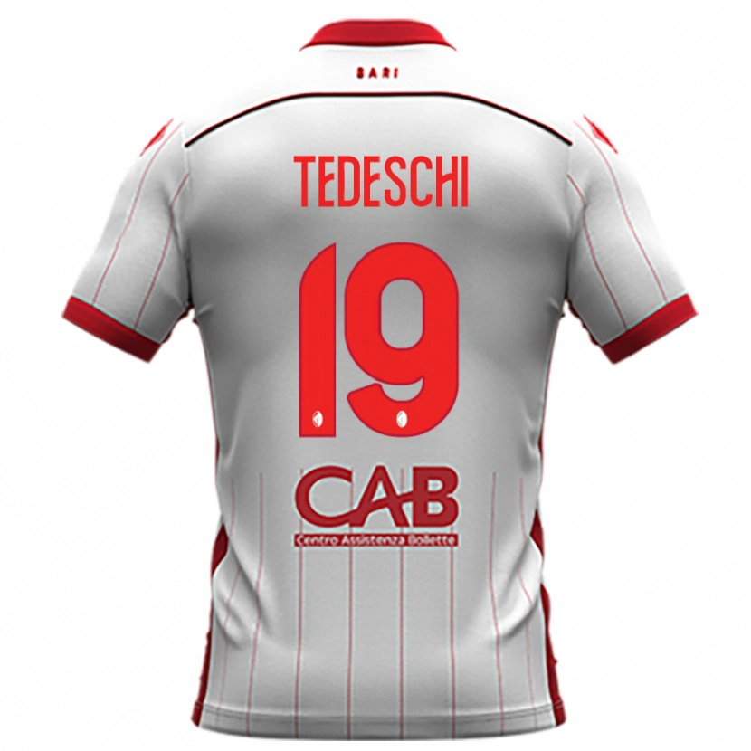 Danxen Herren Francesco Tedeschi #19 Weiß Rot Heimtrikot Trikot 2025/26 T-Shirt Schweiz