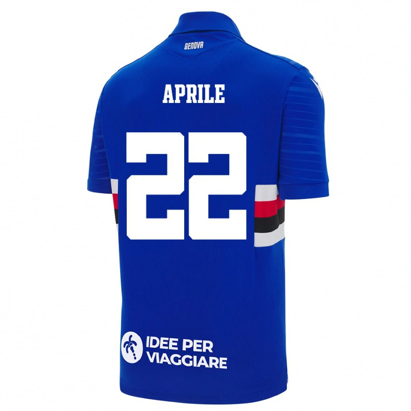 Danxen Herren Roberta Aprile #22 Blau Weiß Heimtrikot Trikot 2025/26 T-Shirt Schweiz