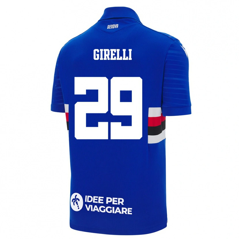 Danxen Herren Stefano Girelli #29 Blau Weiß Heimtrikot Trikot 2025/26 T-Shirt Schweiz