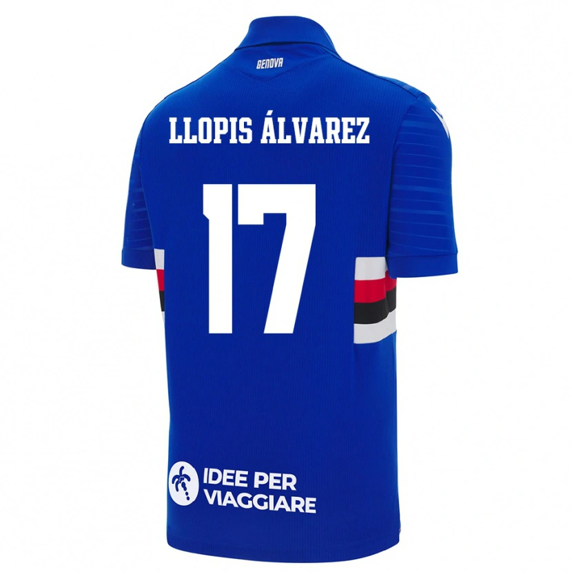 Danxen Herren Marta Llopis Álvarez #17 Blau Weiß Heimtrikot Trikot 2025/26 T-Shirt Schweiz