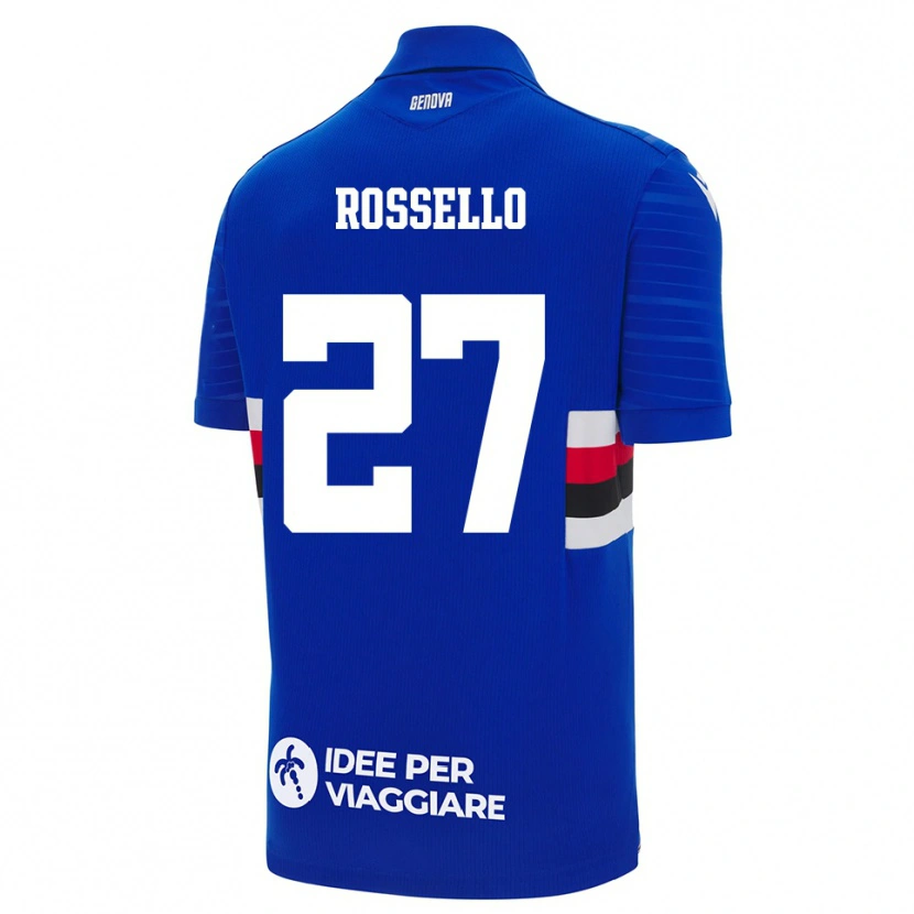 Danxen Herren Simone Rossello #27 Blau Weiß Heimtrikot Trikot 2025/26 T-Shirt Schweiz