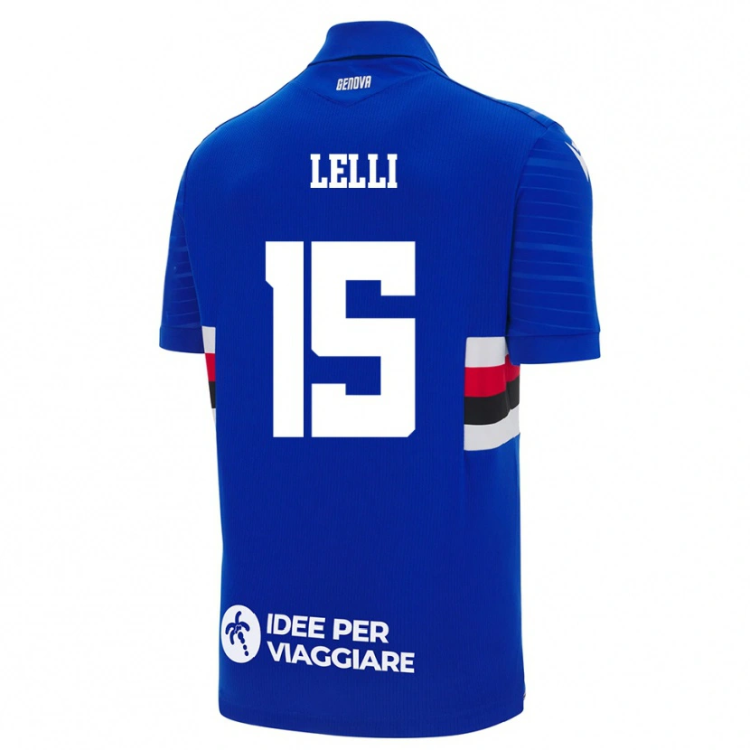 Danxen Herren Gabriele Lelli #15 Blau Weiß Heimtrikot Trikot 2025/26 T-Shirt Schweiz