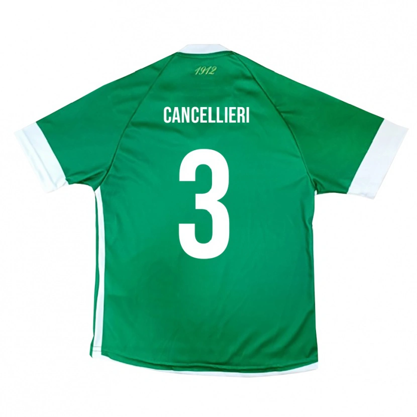 Danxen Herren Damiano Cancellieri #3 Grün Weiß Heimtrikot Trikot 2025/26 T-Shirt Schweiz