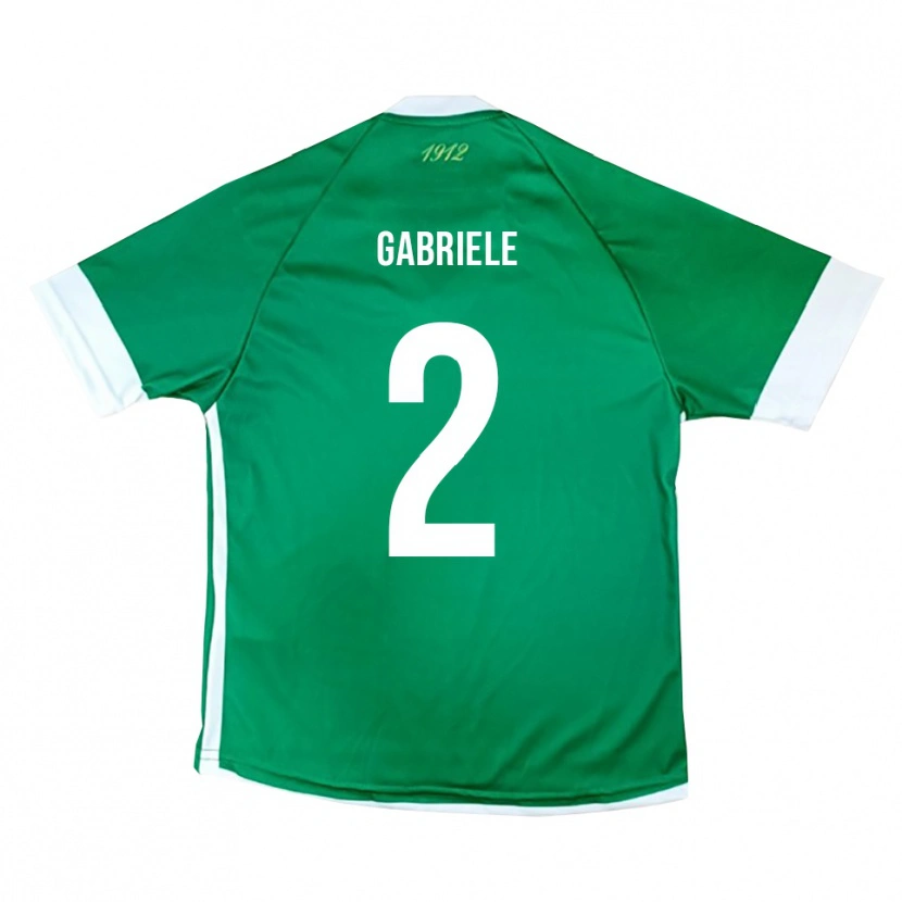 Danxen Herren Luigi Gabriele #2 Grün Weiß Heimtrikot Trikot 2025/26 T-Shirt Schweiz