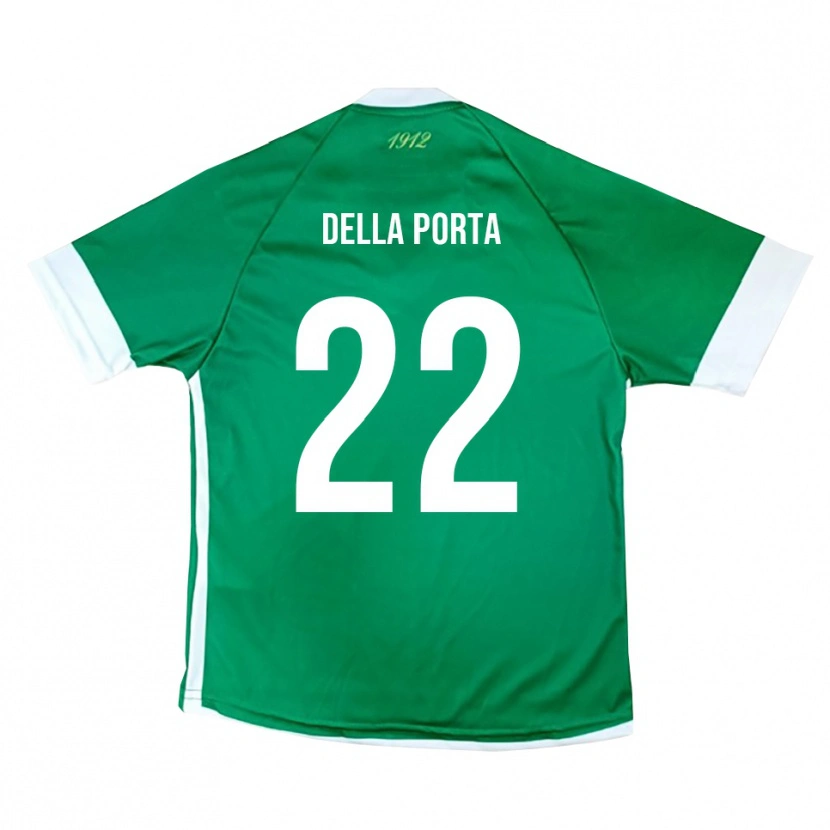 Danxen Herren Simone Della Porta #22 Grün Weiß Heimtrikot Trikot 2025/26 T-Shirt Schweiz