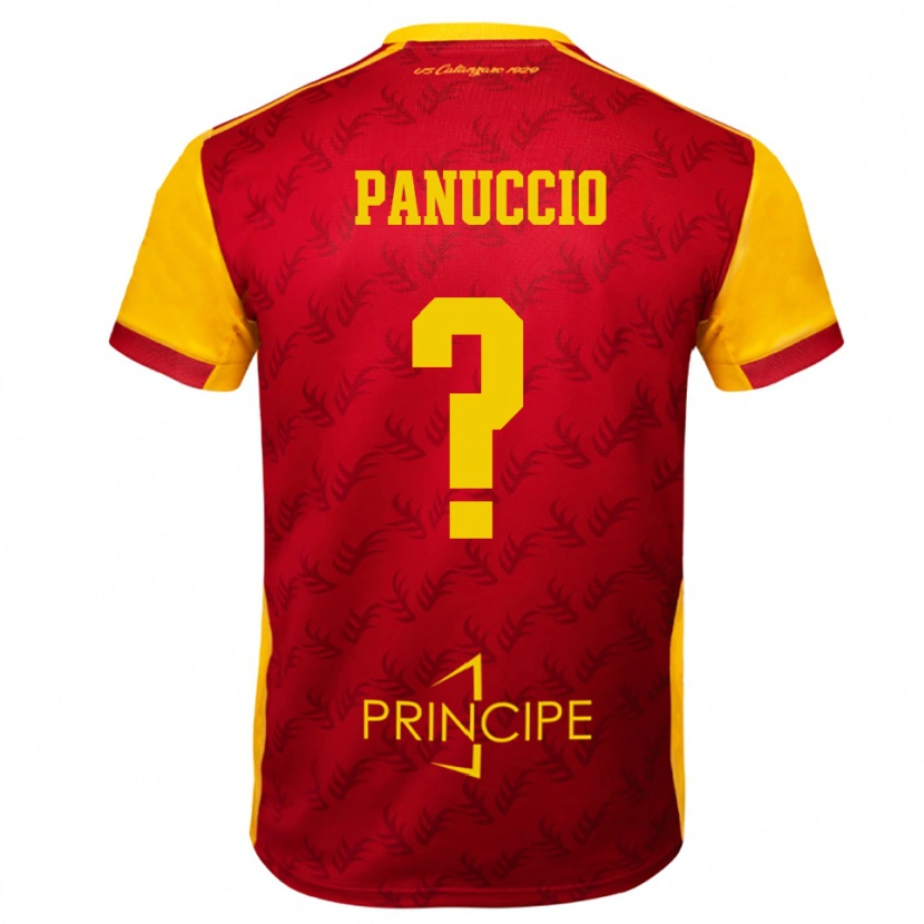Danxen Herren Giovanni Panuccio #0 Gelb Rot Heimtrikot Trikot 2025/26 T-Shirt Schweiz