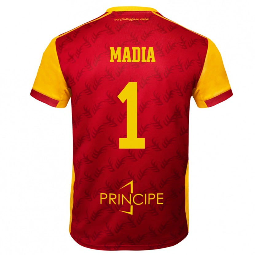 Danxen Herren Lorenzo Madia #1 Gelb Rot Heimtrikot Trikot 2025/26 T-Shirt Schweiz