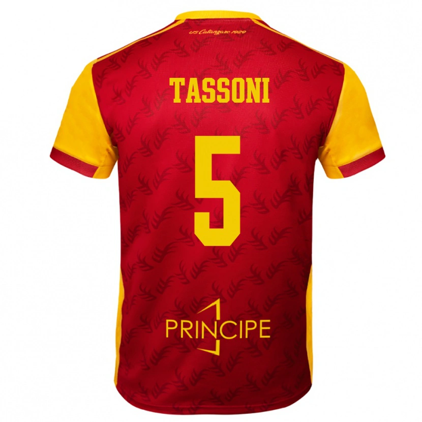 Danxen Herren Raul Tassoni #5 Gelb Rot Heimtrikot Trikot 2025/26 T-Shirt Schweiz