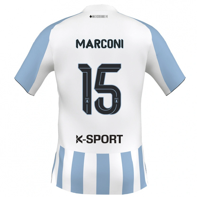 Danxen Herren Ivan Marconi #15 Weiß Himmelblau Heimtrikot Trikot 2025/26 T-Shirt Schweiz