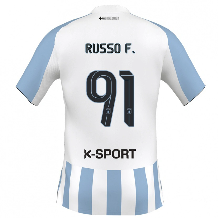 Danxen Herren Flavio Russo #91 Weiß Himmelblau Heimtrikot Trikot 2025/26 T-Shirt Schweiz