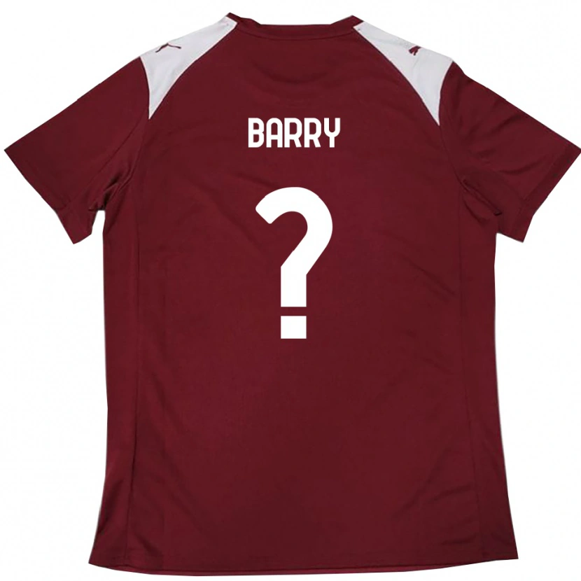 Danxen Herren Sammy Barry #0 Burgunderrot Weiß Heimtrikot Trikot 2025/26 T-Shirt Schweiz