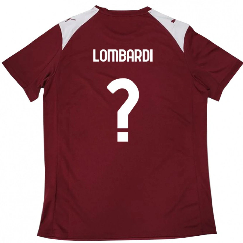 Danxen Herren Lorenzo Lombardi #0 Burgunderrot Weiß Heimtrikot Trikot 2025/26 T-Shirt Schweiz