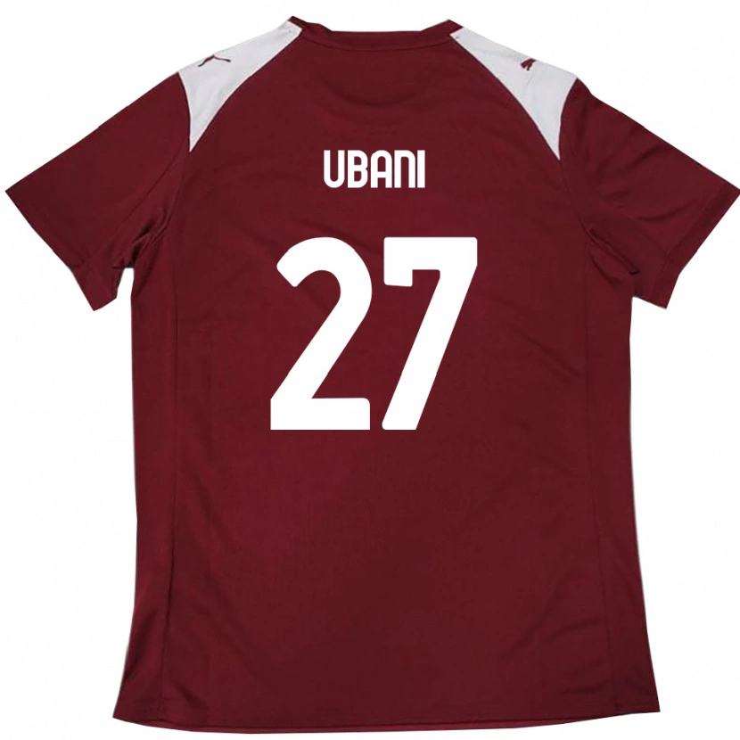 Danxen Herren Marlon Ubani #27 Burgunderrot Weiß Heimtrikot Trikot 2025/26 T-Shirt Schweiz
