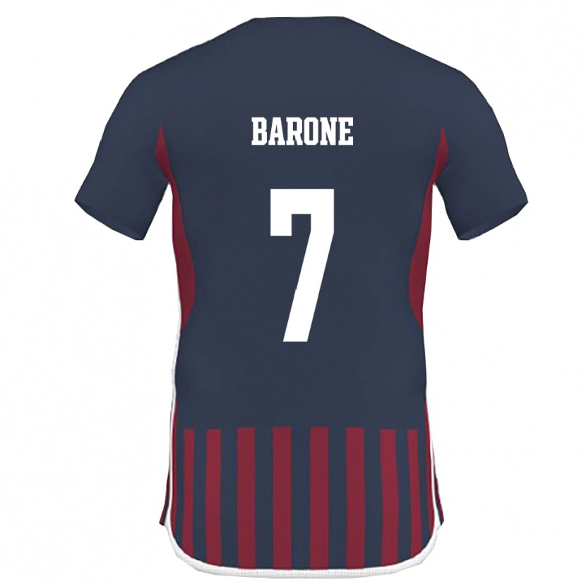 Danxen Herren Antonio Barone #7 Marineblau Rot Heimtrikot Trikot 2025/26 T-Shirt Schweiz