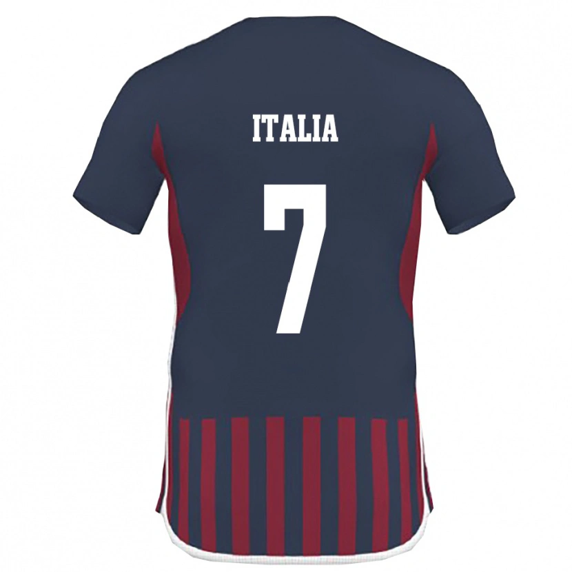 Danxen Herren Matteo Italia #7 Marineblau Rot Heimtrikot Trikot 2025/26 T-Shirt Schweiz