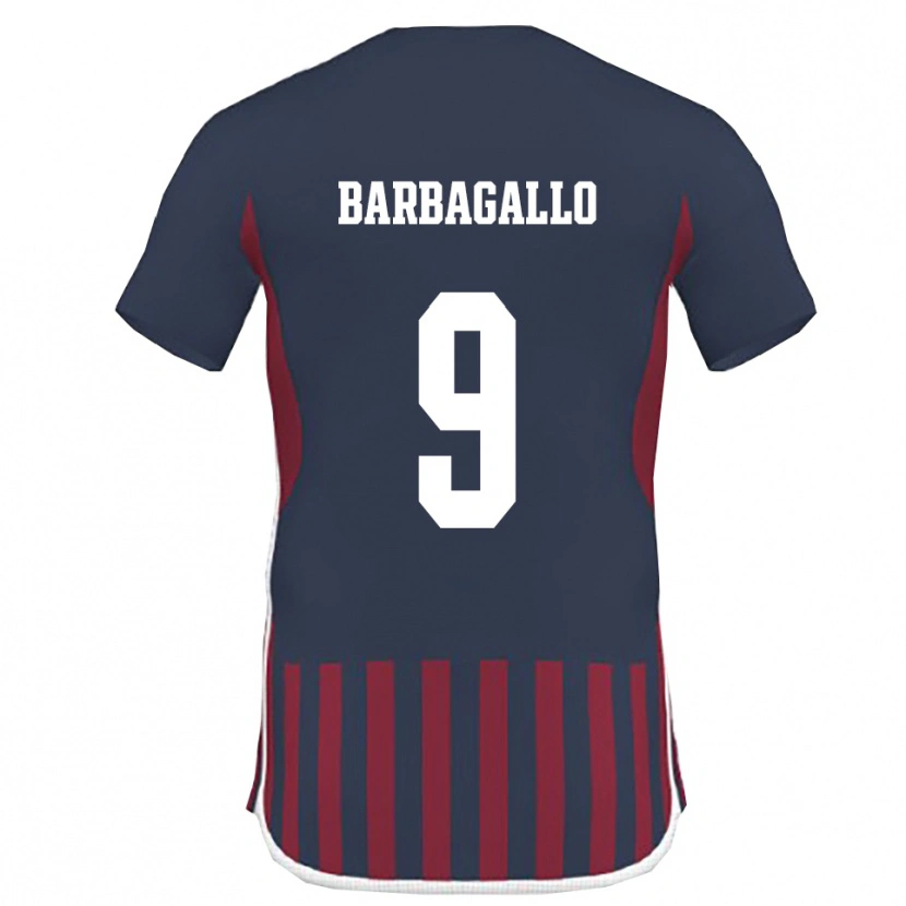 Danxen Herren Giuliano Barbagallo #9 Marineblau Rot Heimtrikot Trikot 2025/26 T-Shirt Schweiz