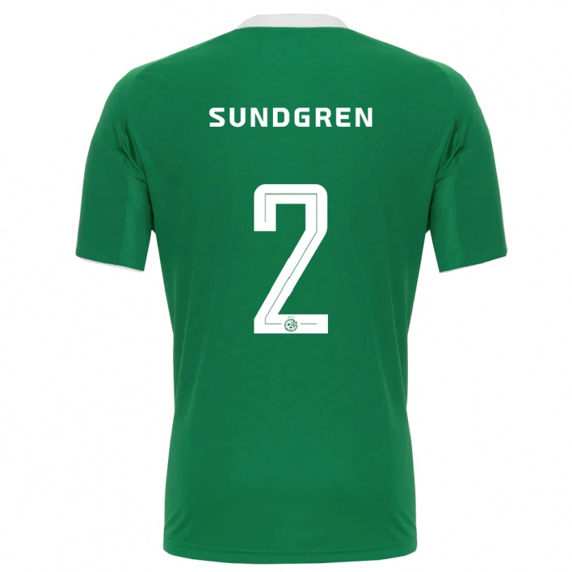 Danxen Herren Daniel Sundgren #2 Grün Weiß Heimtrikot Trikot 2025/26 T-Shirt Schweiz