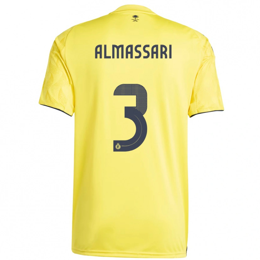 Danxen Herren Wadha Almassari #3 Gelb Schwarz Heimtrikot Trikot 2025/26 T-Shirt Schweiz