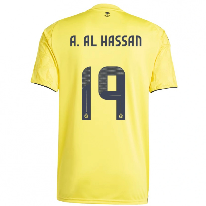 Danxen Herren Ali Al-Hassan #19 Gelb Schwarz Heimtrikot Trikot 2025/26 T-Shirt Schweiz