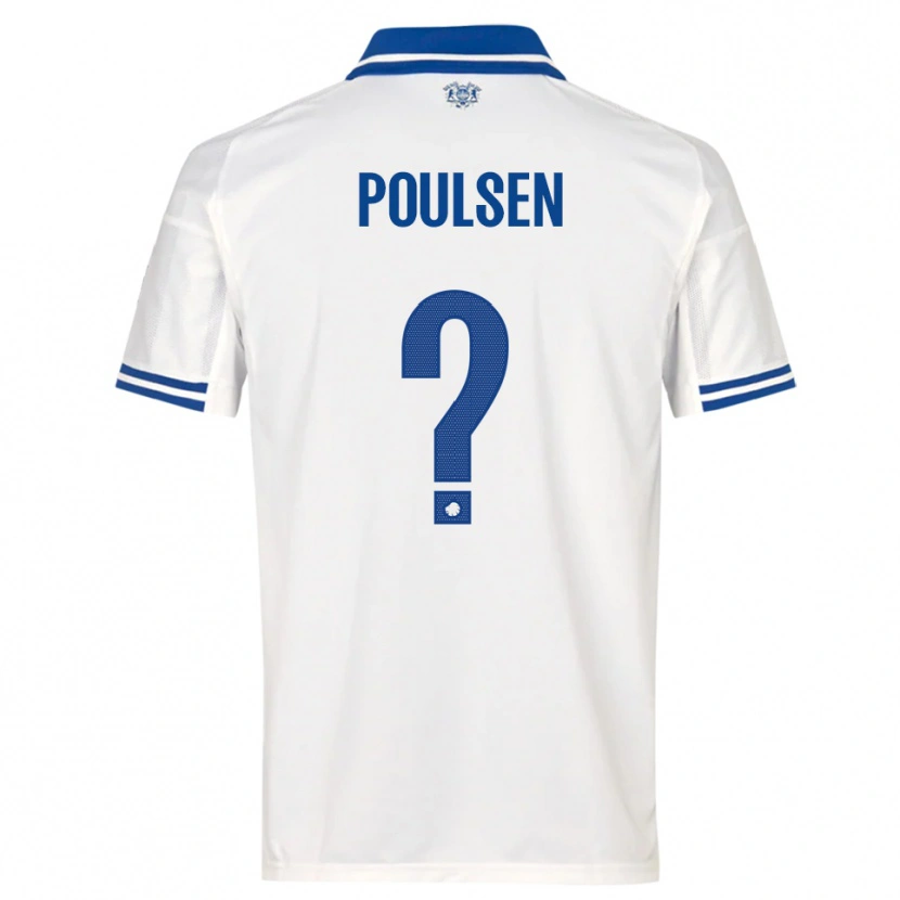 Danxen Herren Xander Poulsen #0 Weiß Blau Heimtrikot Trikot 2025/26 T-Shirt Schweiz