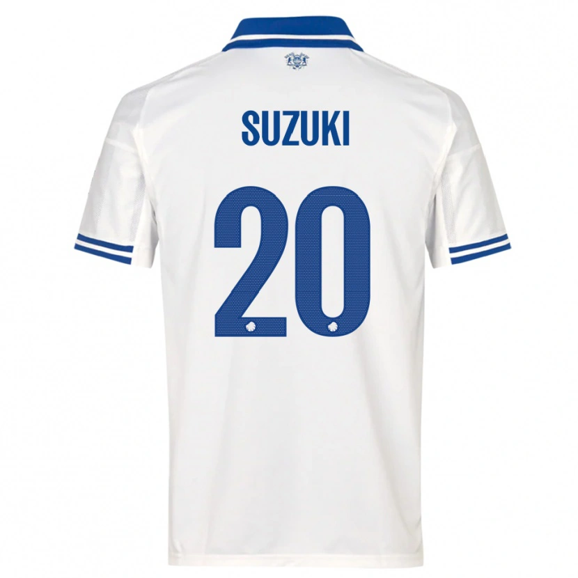 Danxen Herren Junnosuke Suzuki #20 Weiß Blau Heimtrikot Trikot 2025/26 T-Shirt Schweiz